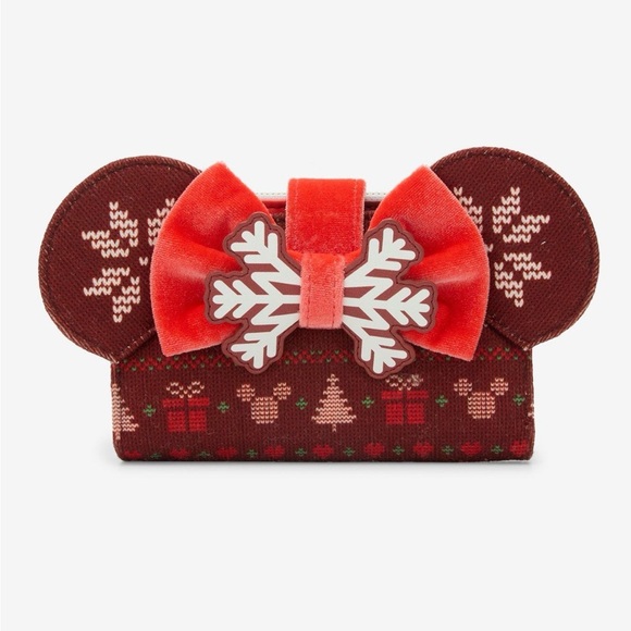 Loungefly Disney Minnie Mouse Sweater
Holiday Mini Backpack & wallet NWT - Picture 6 of 11